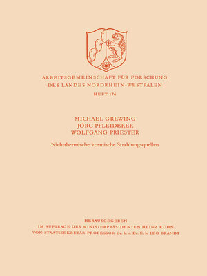 cover image of Nichtthermische kosmische Strahlungsquellen